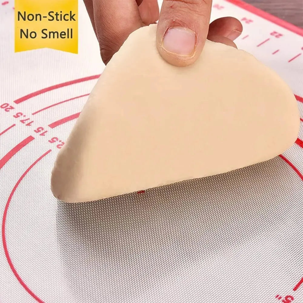 buyyes Silicone Baking Mat — Non-Stick Dough Kneading Pad for Pizza & Pastry