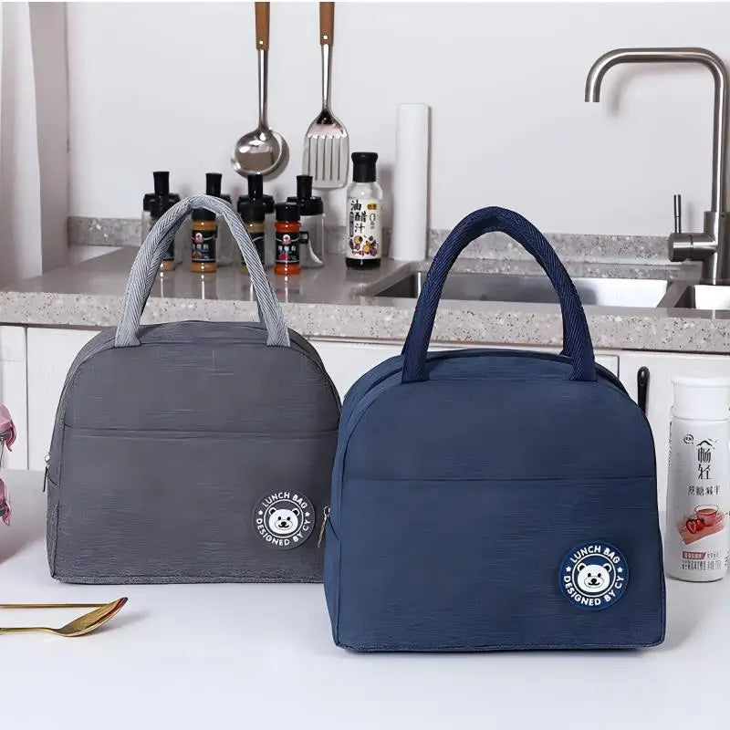 HOMEFISH Insulated Lunch Bag — Thermal Bento Box Carrier for Students