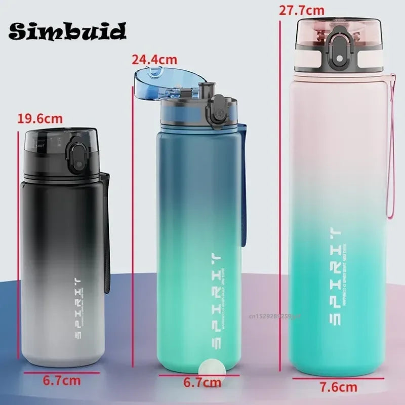 Simbuid Large Capacity Sports Water Bottle — Leak Proof Gym Jug