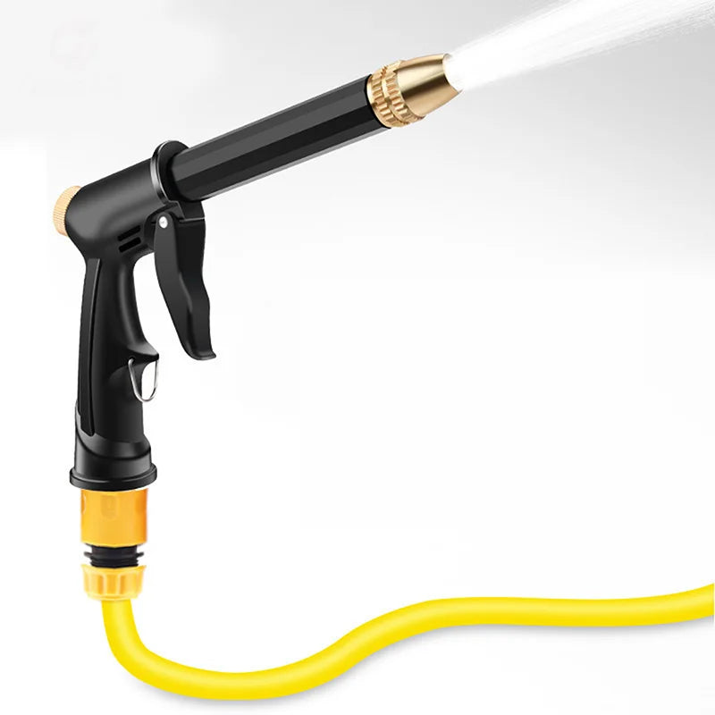 High Pressure Water Gun Nozzle — Garden Sprinkler & Car Wash Set