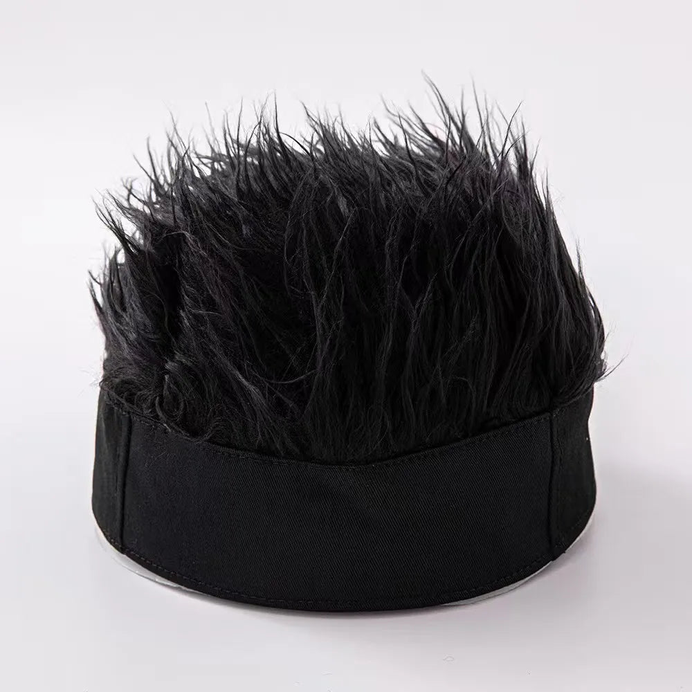 Spiked Hair Baseball Cap — Decorative Unisex Hip Hop Hat