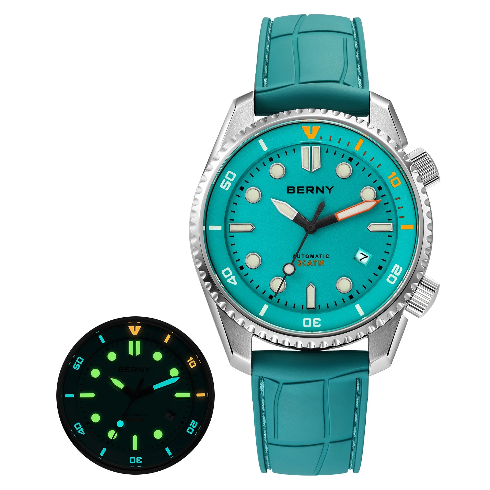 BERNY Automatic Diver Watch — Luxury Sapphire Crystal & 316L Steel