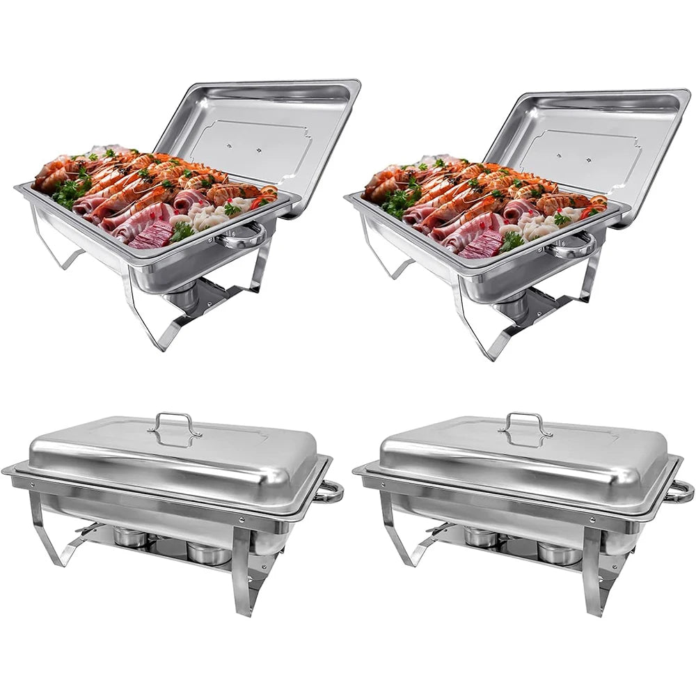 Stainless Steel Chafing Dish Buffet Set — Professional Food Warmer for Catering