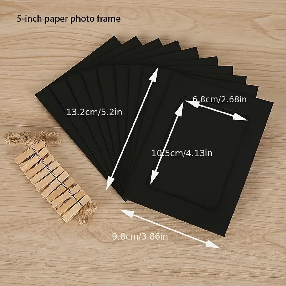 Hanging Photo String Album — Handmade Wall Decor with Hemp Rope and Clips