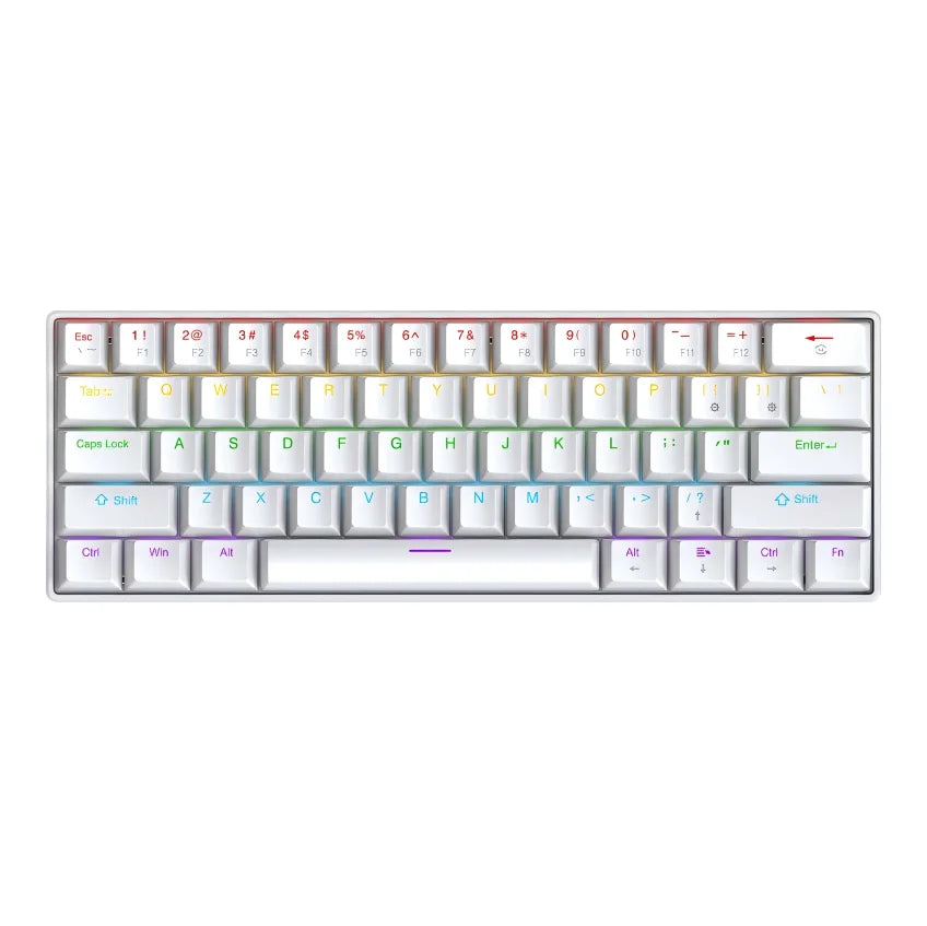 FREEWOLF K61 Mechanical Keyboard — Compact 60% RGB Wired Gaming Layout