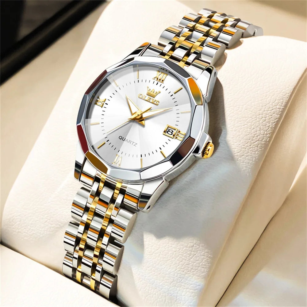 OLEVS 9931 Elegant Women's Watch — Luxury Stainless Steel Quartz Timepiece