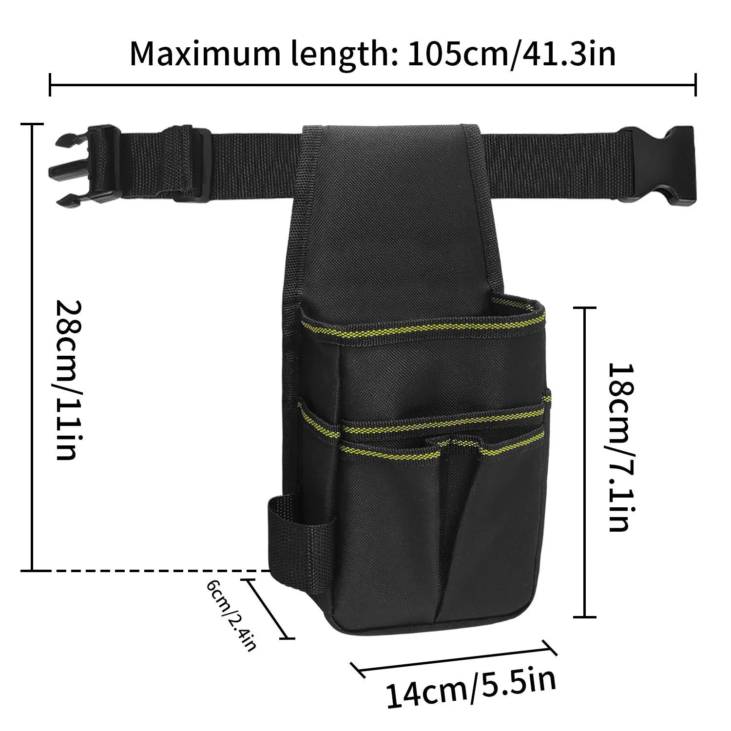 Deli Multi-Functional Tool Waist Pouch — Durable Oxford Cloth Organizer