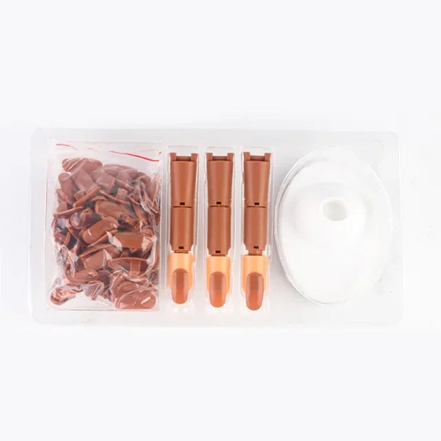 Nail Art Practice Hand Set — Manicure Training Model with Finger Tips