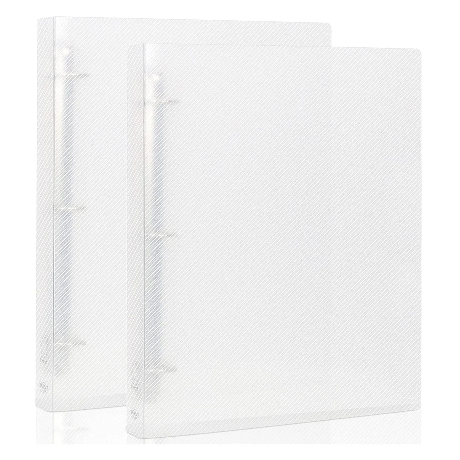 Clear 3-Ring Binder Folder — Large A4 Size Document Organizer