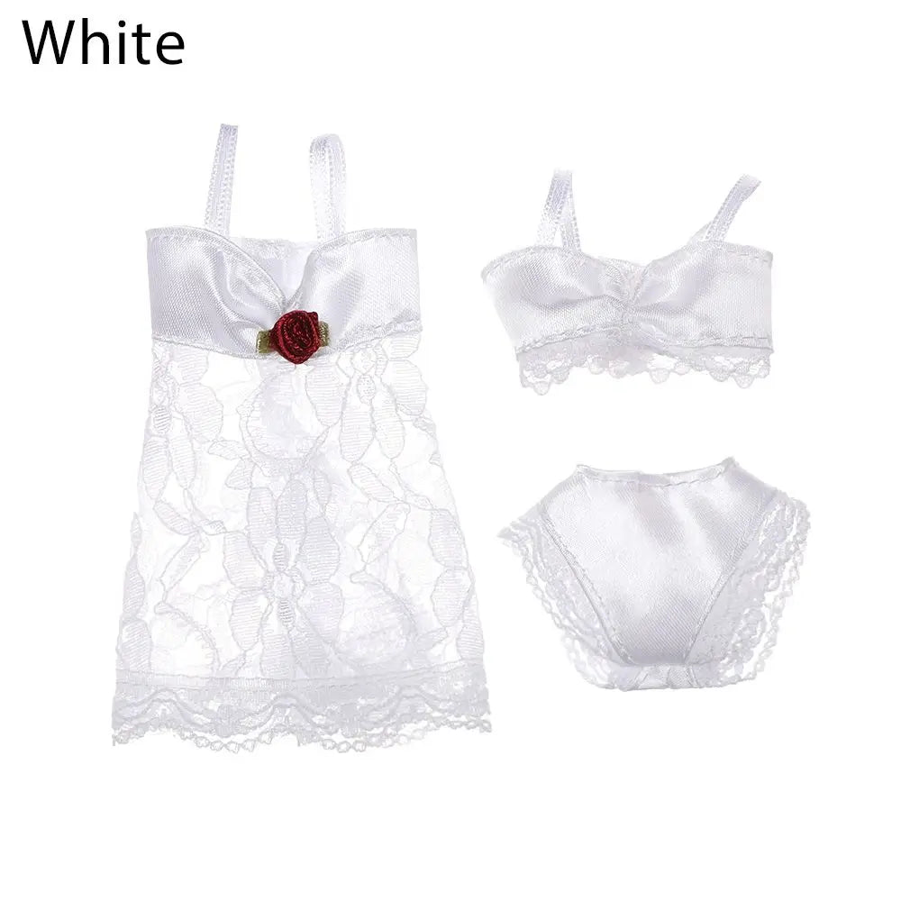 Lace Doll Night Dress Set — Fashionable Pajamas for 25-30cm Dolls