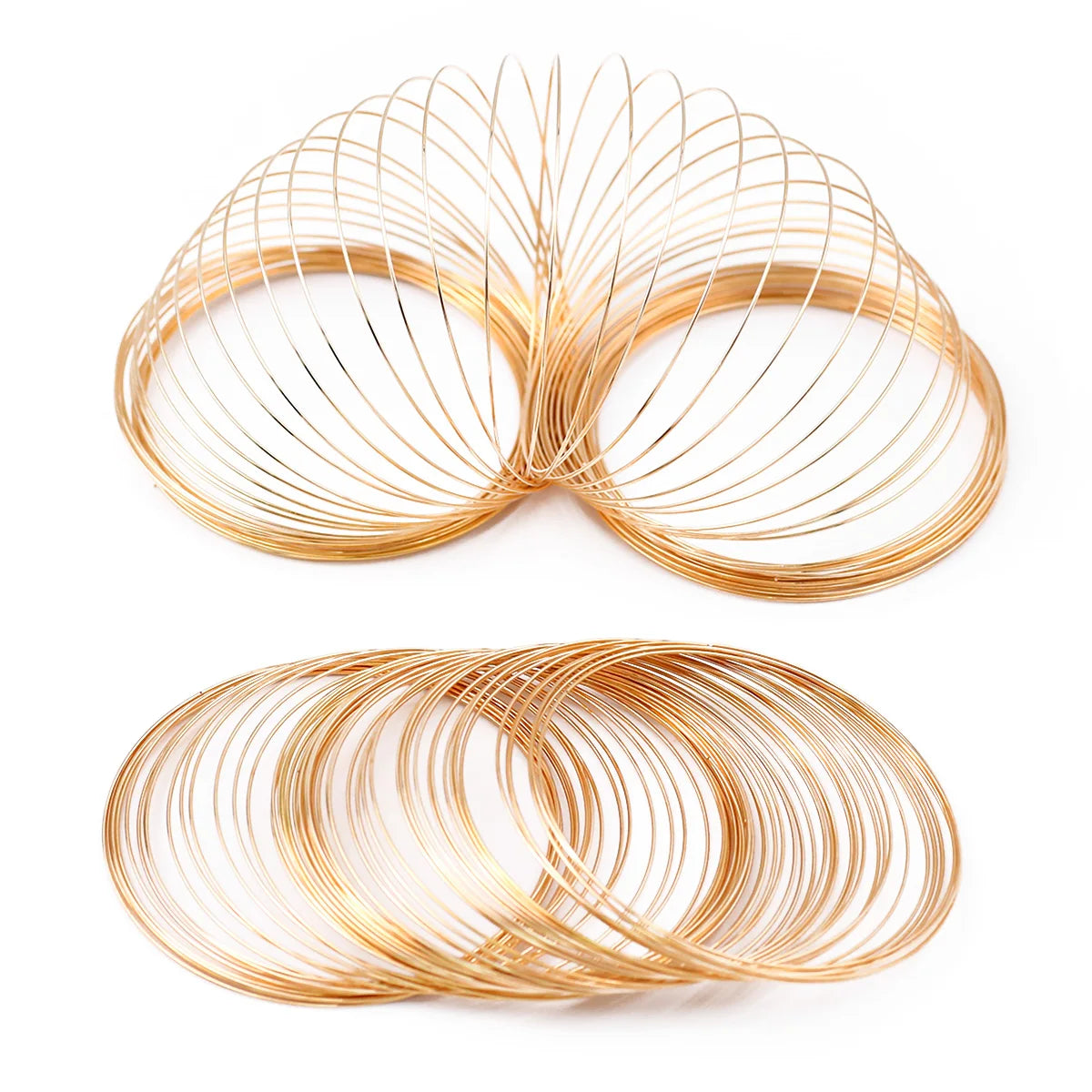 JHNBY Memory Steel Wire — 0.6mm Jewelry Making Findings, 50 Loops