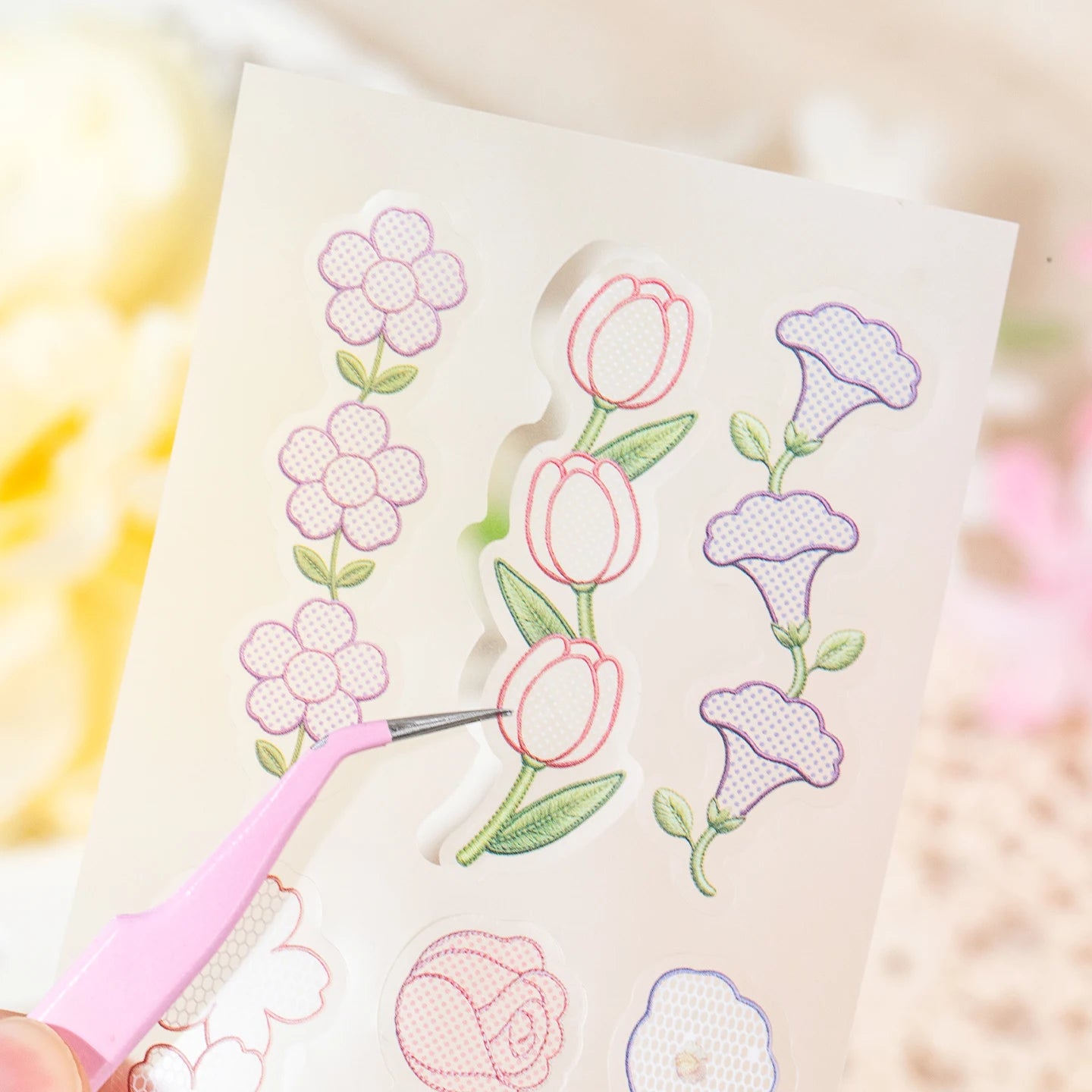 Plant and Fruit Series Sticker Book — Aesthetic Die-Cut Stationery for Scrapbooking