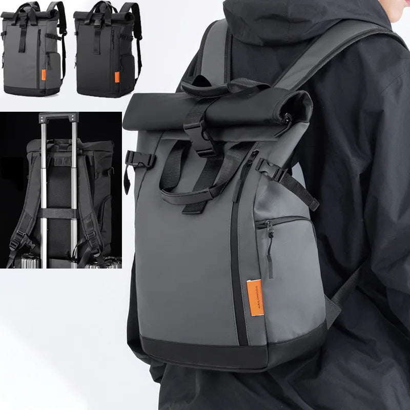 Furukroa Men's Travel Laptop Backpack — Waterproof Outdoor Hiking Rucksack