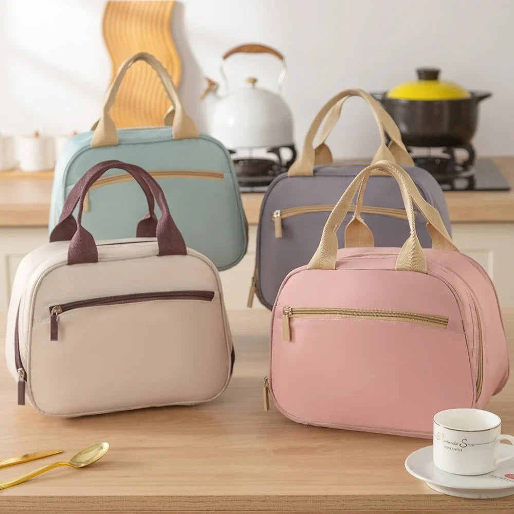 Insulated Lunch Bag — Thermal Bento Box Carrier for Work or School