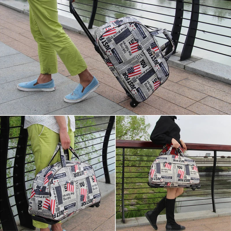 Rolling Travel Trolley Bag — Lightweight Waterproof Luggage for Business & Travel