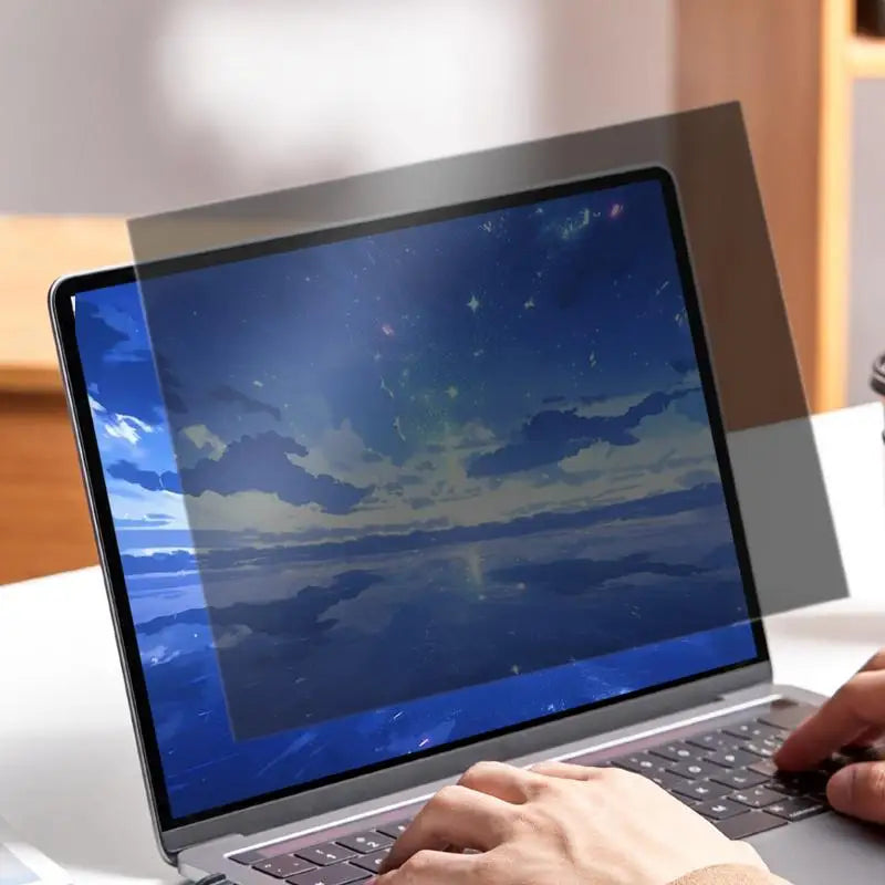 Laptop Privacy Screen Protector — Anti-Glare Blue Light Filter