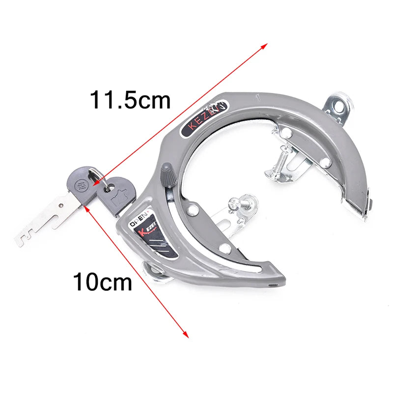 Bicycle Security Lock — Anti-Theft Metal Chain with Keys
