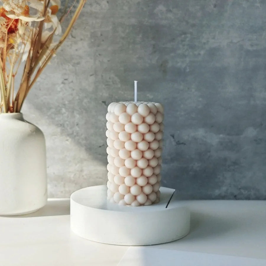 Nordic Bubble Cube Scented Candle — Soy Wax Aromatherapy Decor