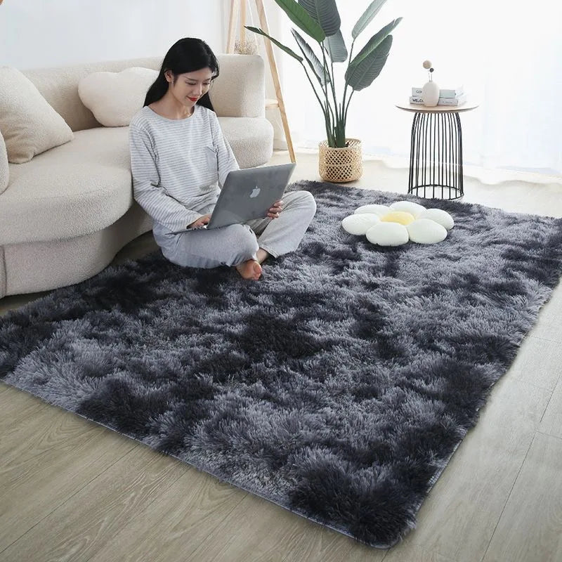 FORSWAN Rainbow Kids Area Rug — Soft Colorful Bedroom Floor Mat