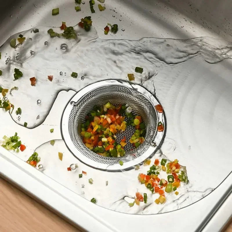 Stainless Steel Kitchen Sink Filter — Anti-Clogging Drain Protector