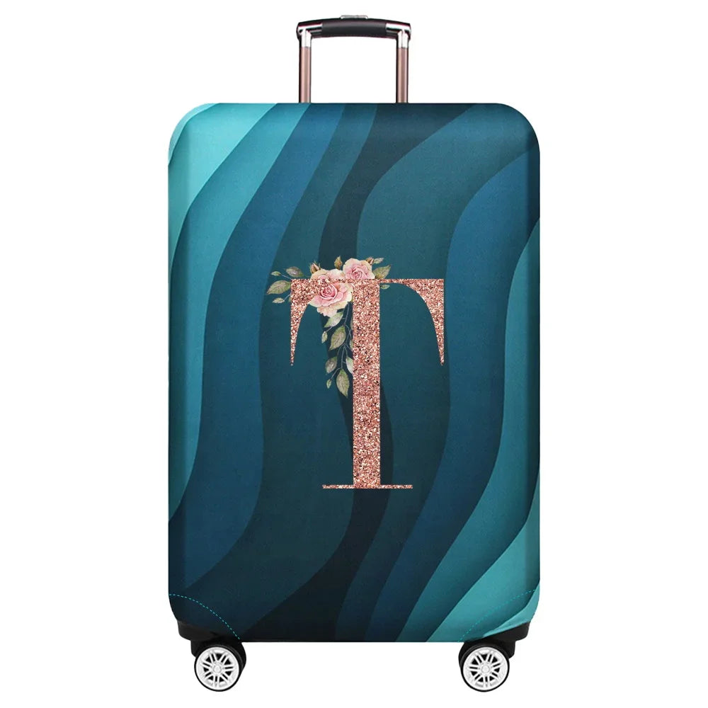 Stretch Luggage Protector Cover — Decorative Suitcase Guard for Travel