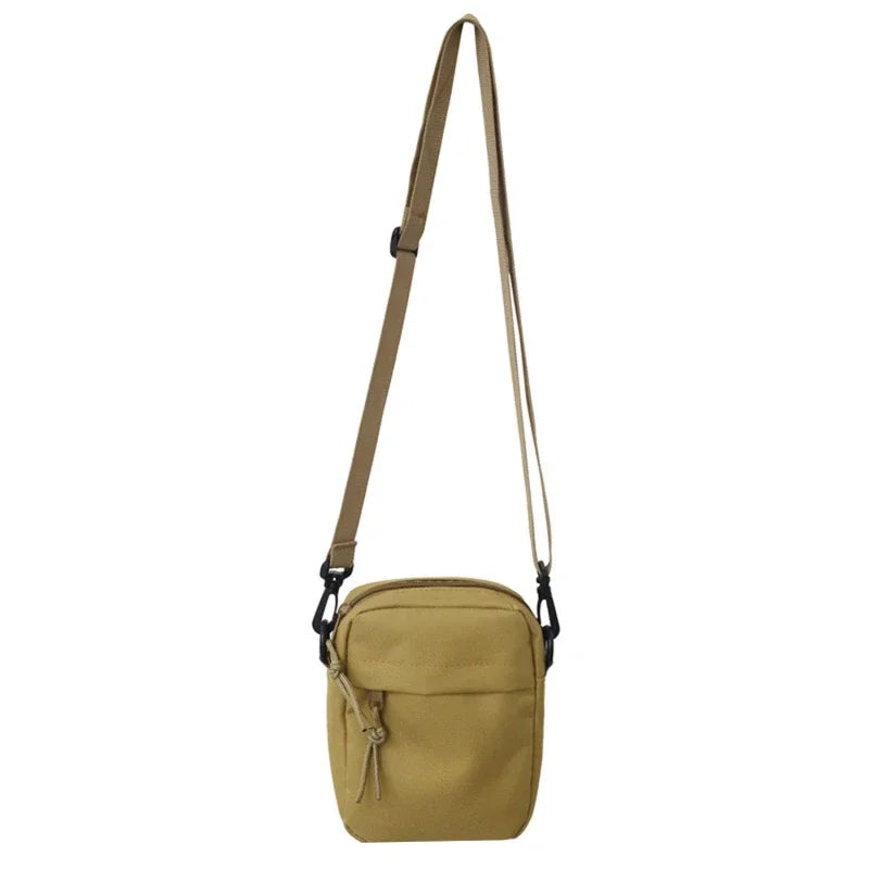 Canvas Messenger Sling Bag — Compact Crossbody Shoulder Pouch