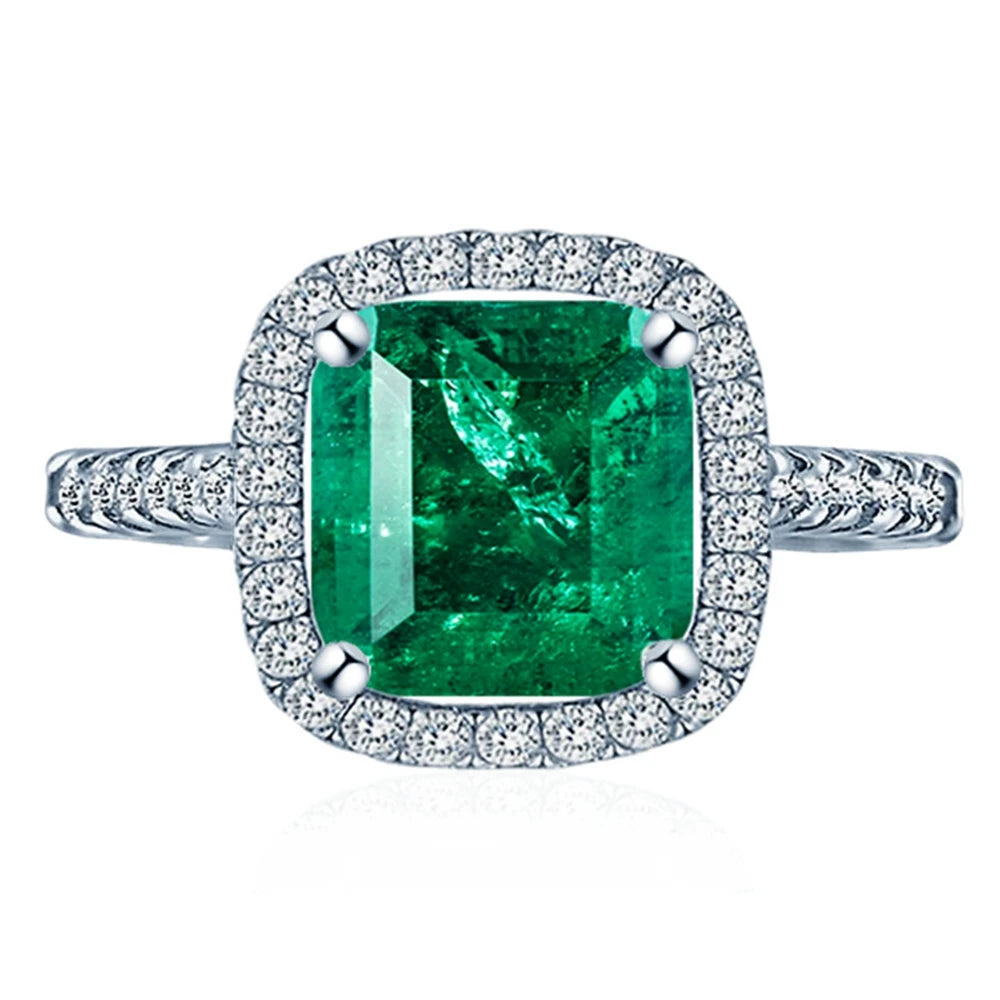 Wong Rain Emerald & Paraiba Tourmaline Ring — Vintage 925 Sterling Silver Jewelry