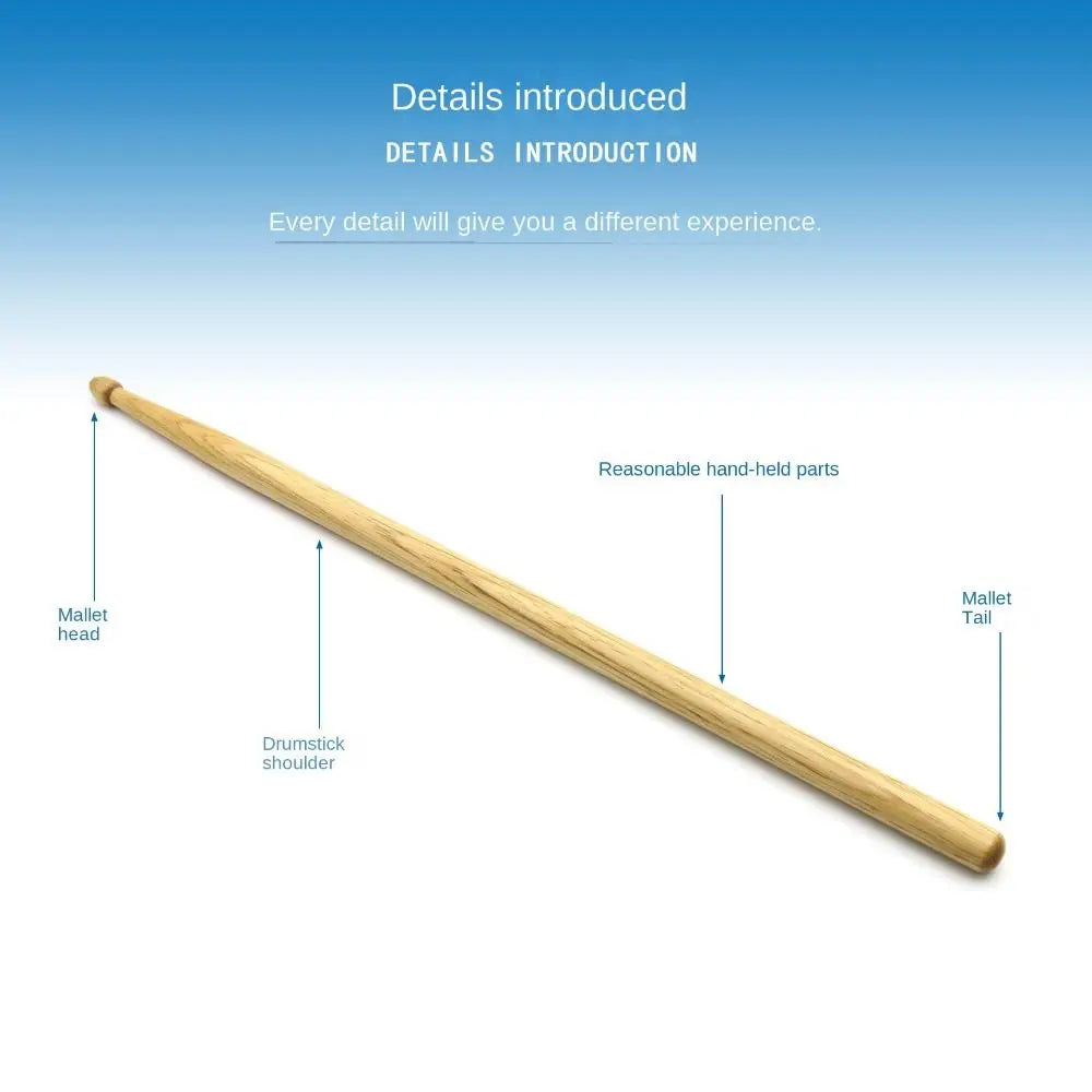 Professional Wood Drum Sticks — Percussion Instrument Accessories, 1 Pair
