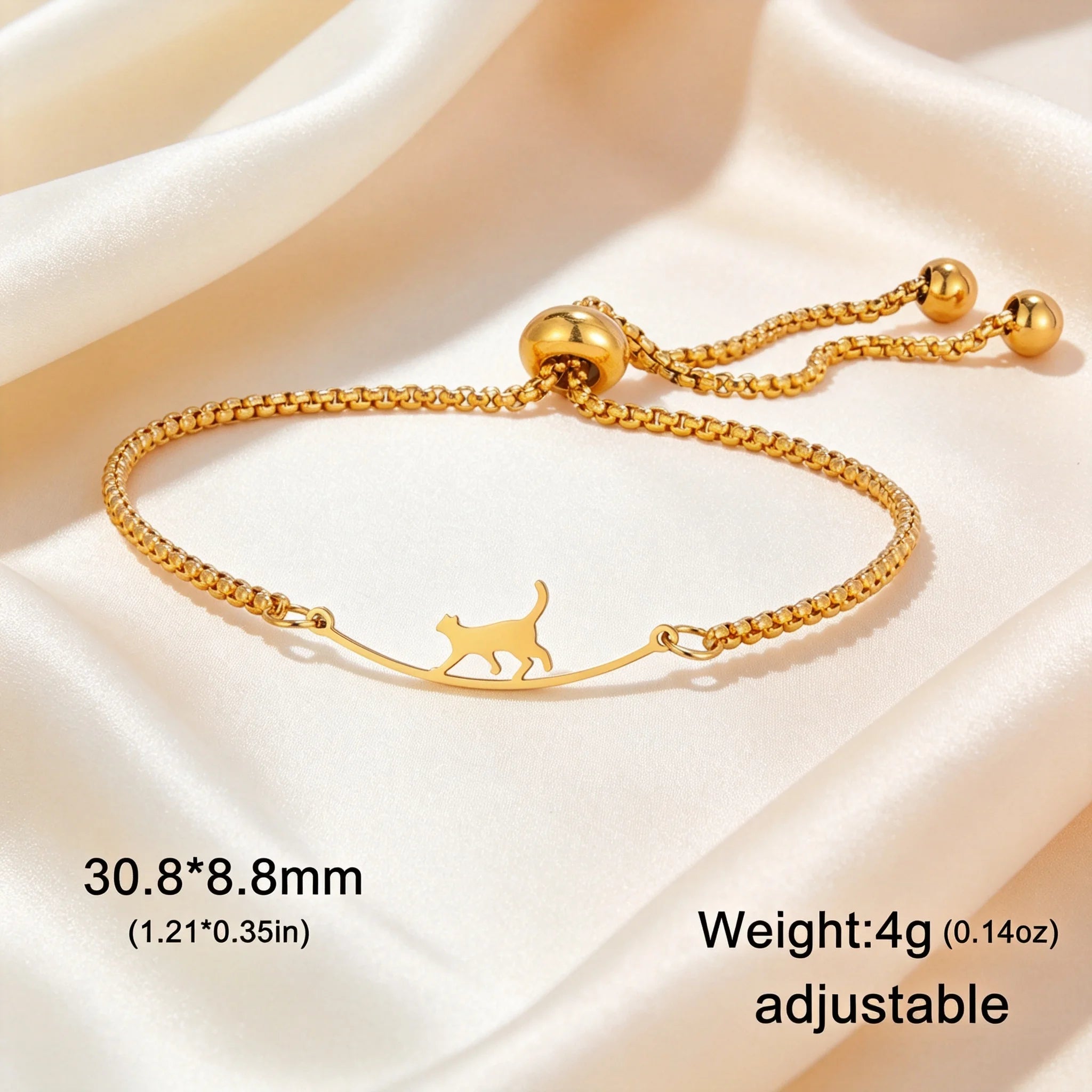 Dachshund Dog Stainless Steel Bracelet — Elegant Animal Jewelry for Women