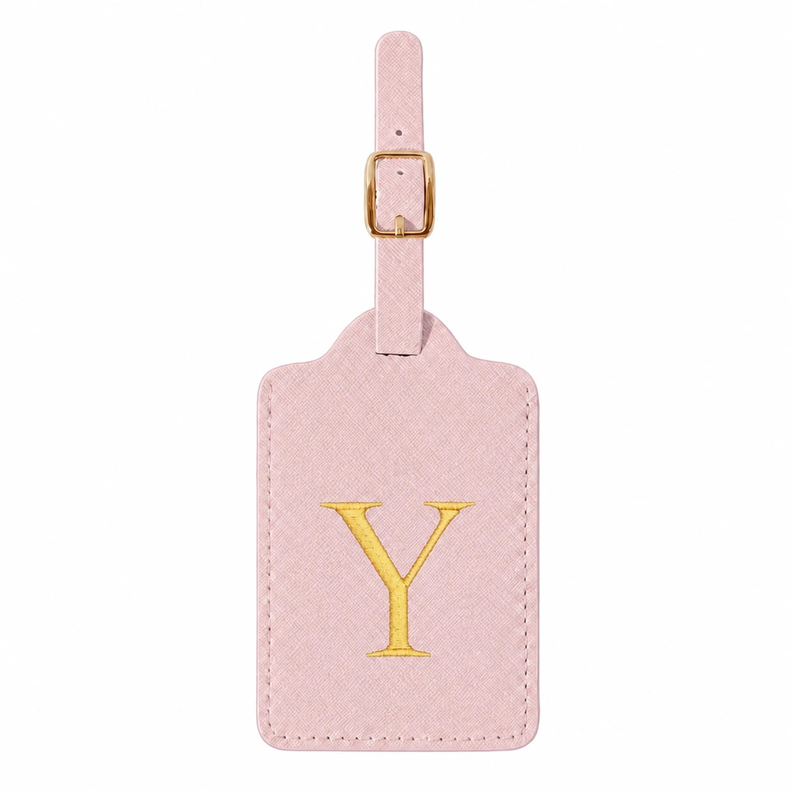 Personalized Alphabet Luggage Tag — Durable PU Leather Travel Accessory