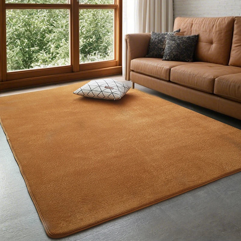 VIKAMA Modern Coral Velvet Carpet — Soft Non-Slip Area Rug for Home Decor