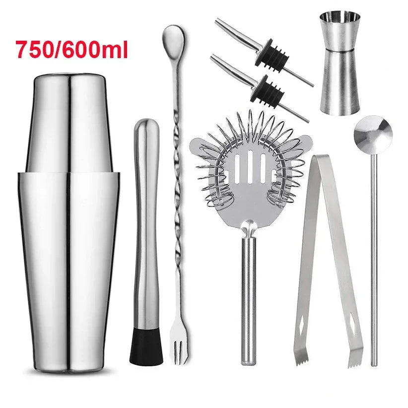 Upors Stainless Steel Cocktail Shaker — Professional Barware Mixer for Drinks