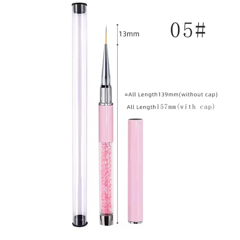 Nail Art Liner Brush Set — 6-Piece Ultra Fine Detailing Kit for Nail Design