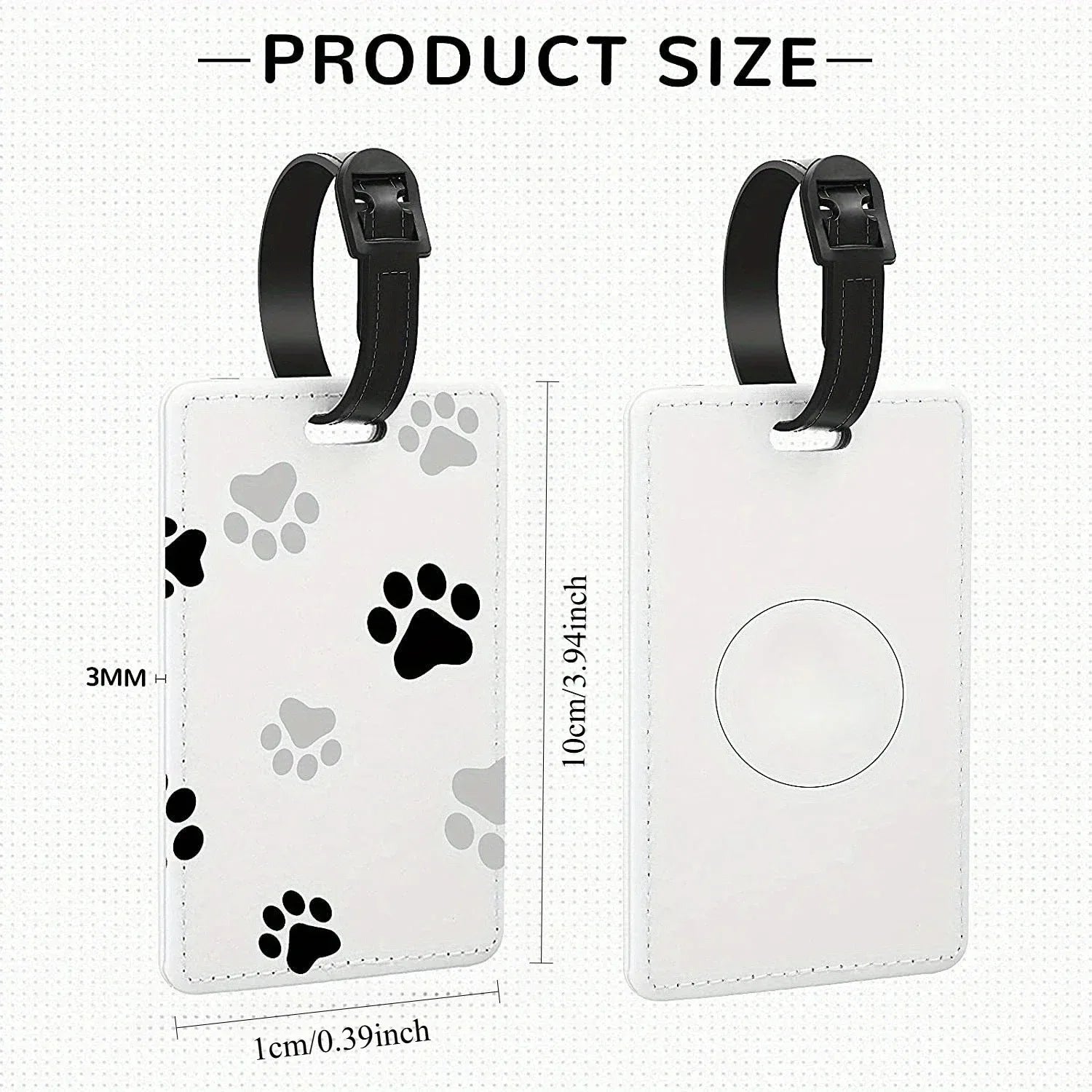 TRISJEM Personalized Photo Luggage Tag — Custom Suitcase & Backpack Accessory