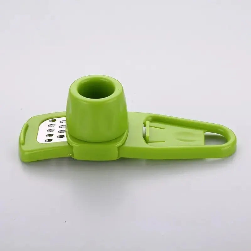 Mini Manual Garlic Grinder — Compact Kitchen Mashing Tool, Green