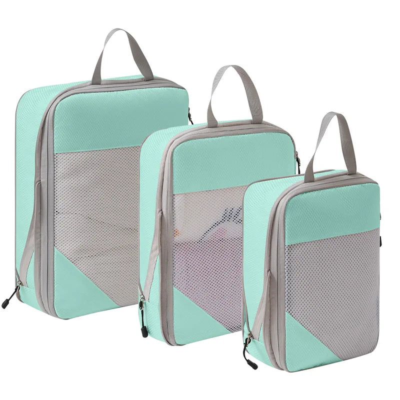 Travel Packing Cube Set — Lightweight Compression Storage Bags
