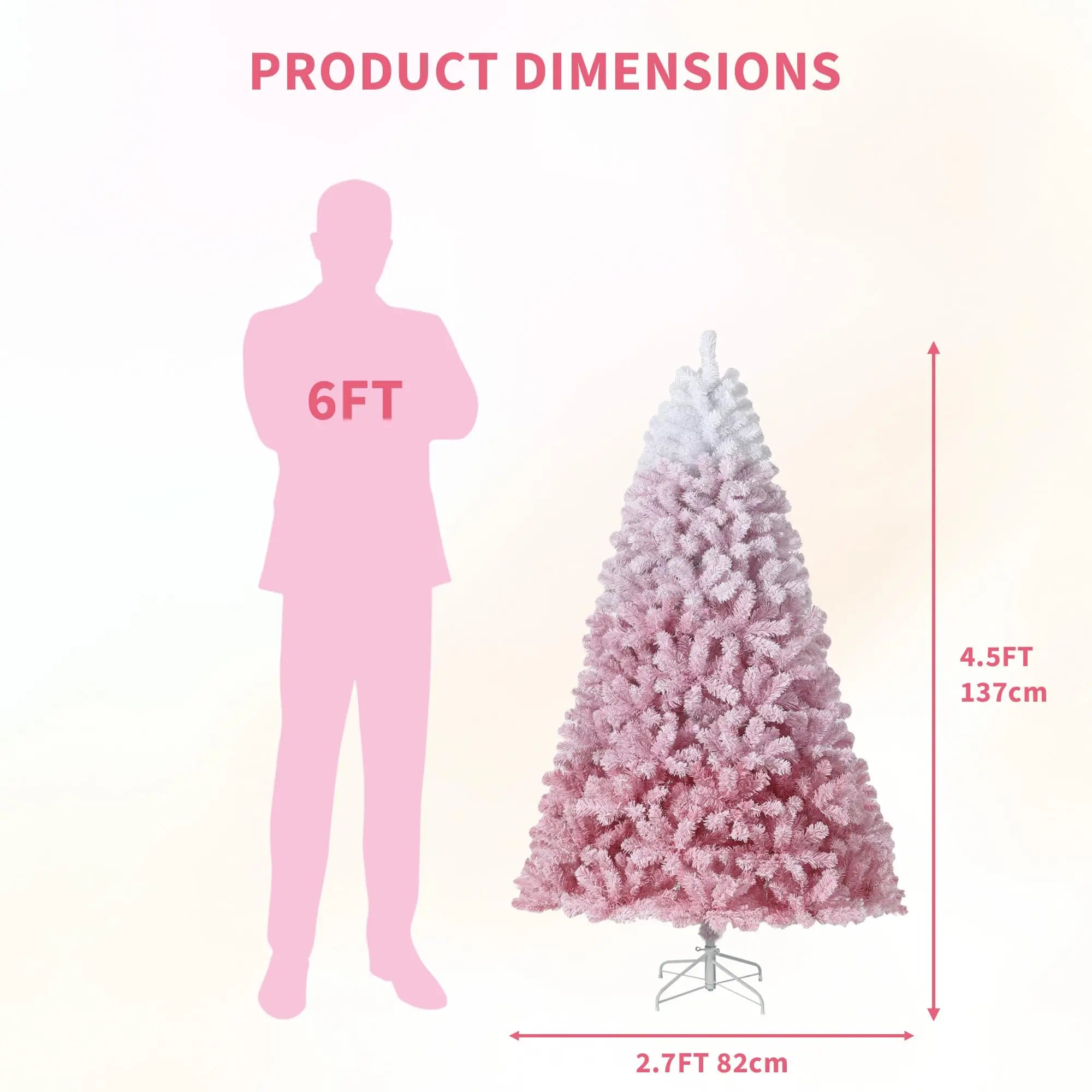 Pink Christmas Tree — Pre-Lit Artificial Tree
