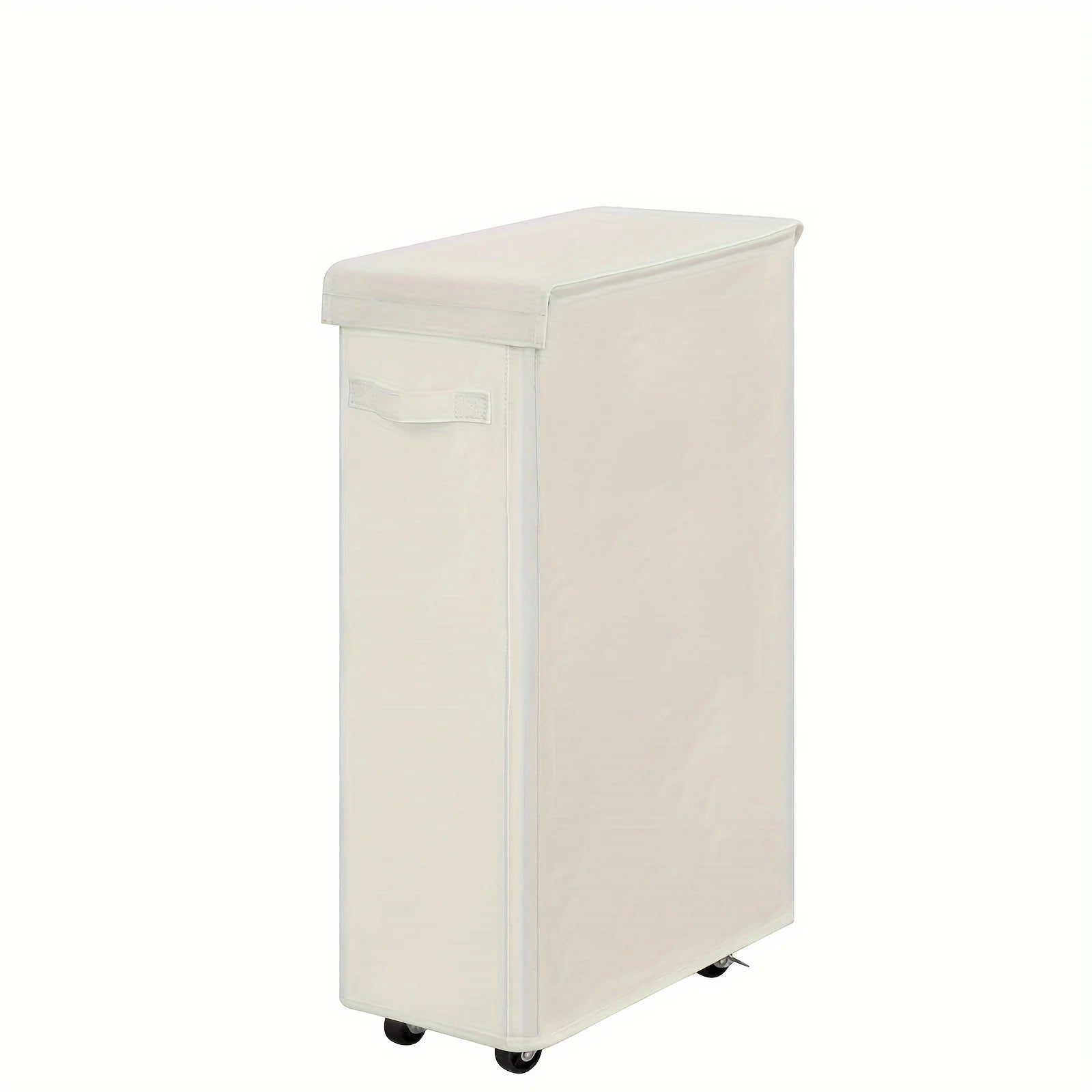 Rolling Laundry Hamper with Lid — Portable Oxford Fabric Storage Basket