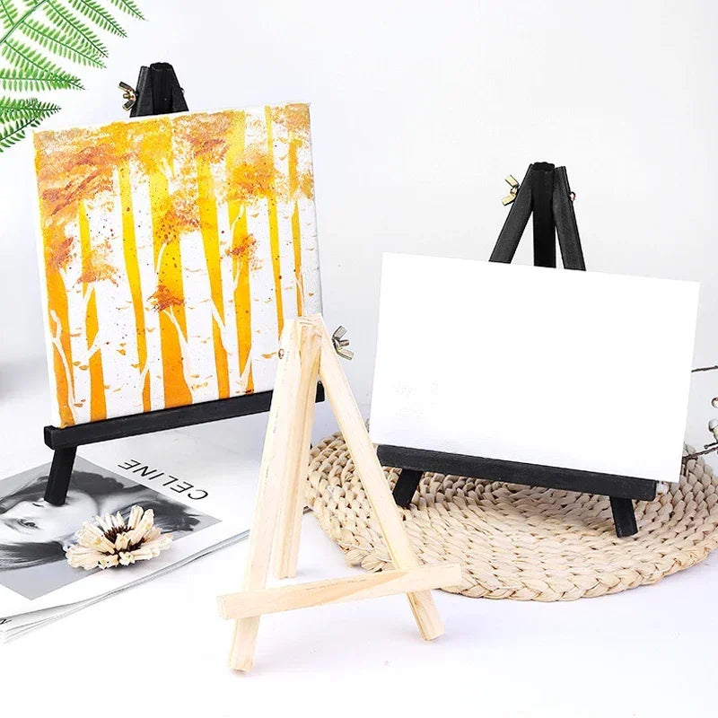 Wooden Desktop Easel — Foldable Adjustable Display Stand for Art & Decor