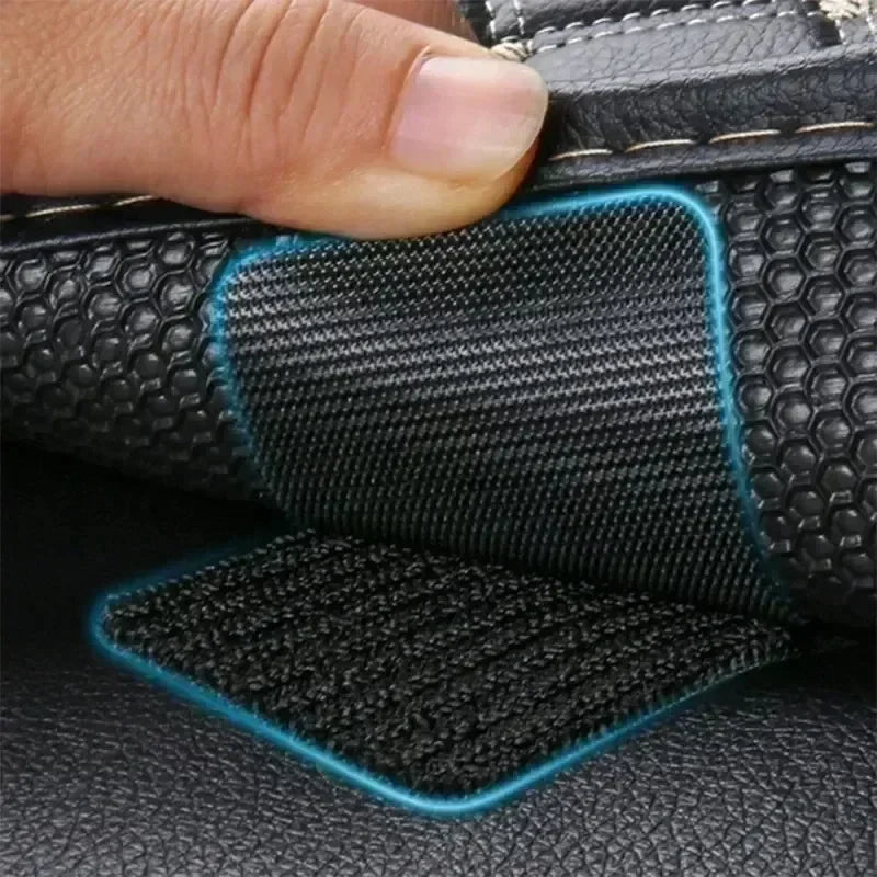 Self-Adhesive Hook and Loop Fasteners — Strong Double-Sided Car Mat Grippers