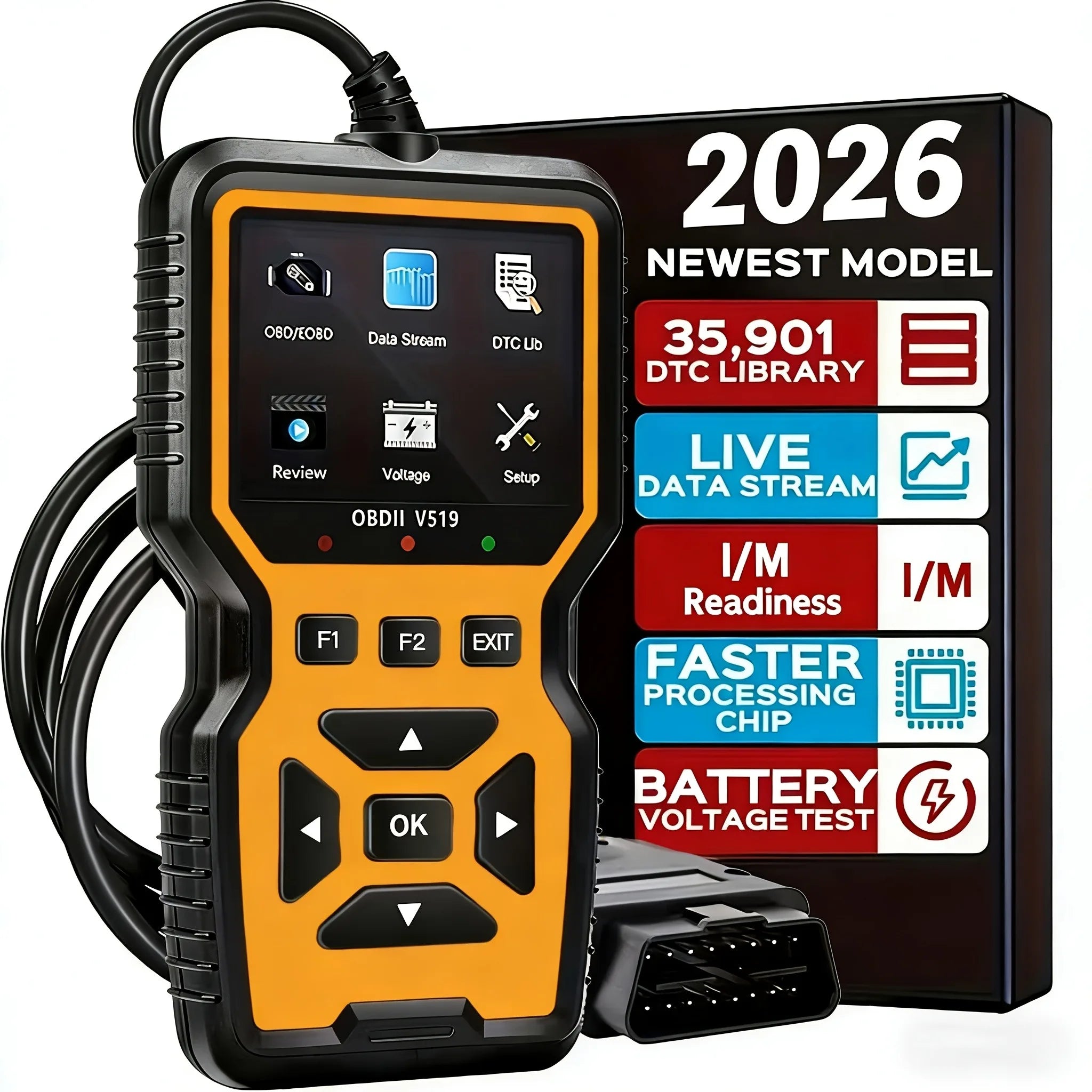OnRetul V519 Professional OBD2 Scanner — Automotive Diagnostic Tool