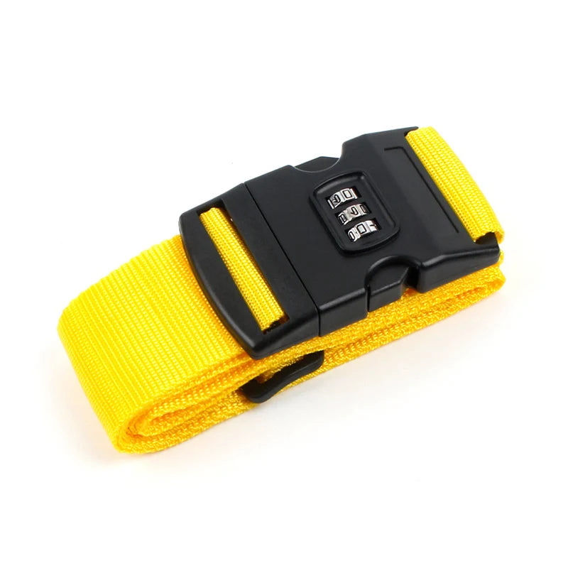 LXHYSJ Adjustable Luggage Strap — Secure Travel Packing Belt with Cipher Lock