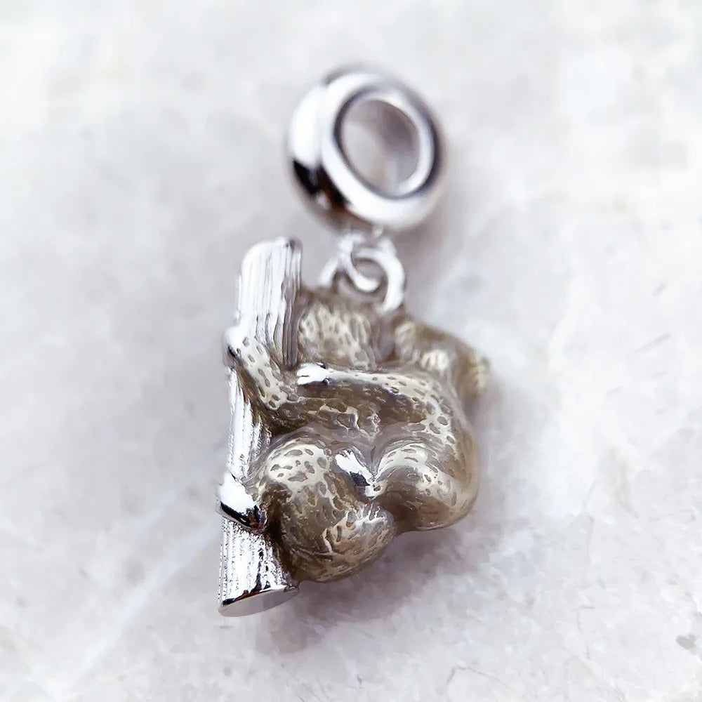 Thaddaeus Koala Charm Pendant — 925 Sterling Silver Animal Jewelry