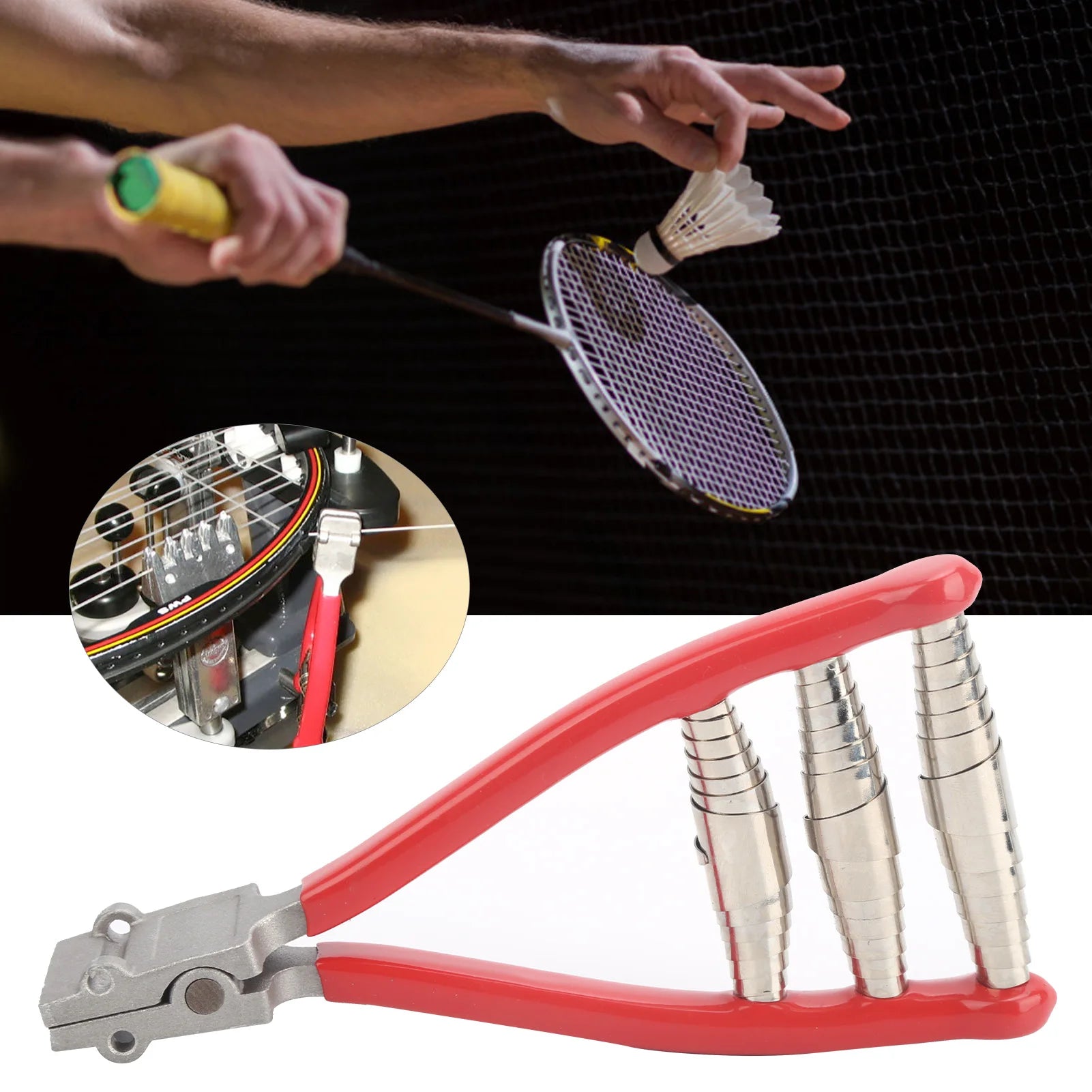 YOSOO Racket Starting Stringing Clamp — Professional 3-Spring Tool