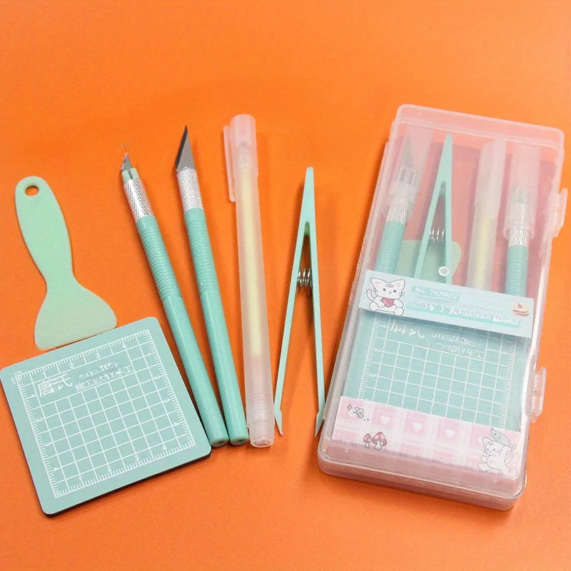 DIY Scrapbooking Tool Kit — Essential Crafting Set with Cutting Pad