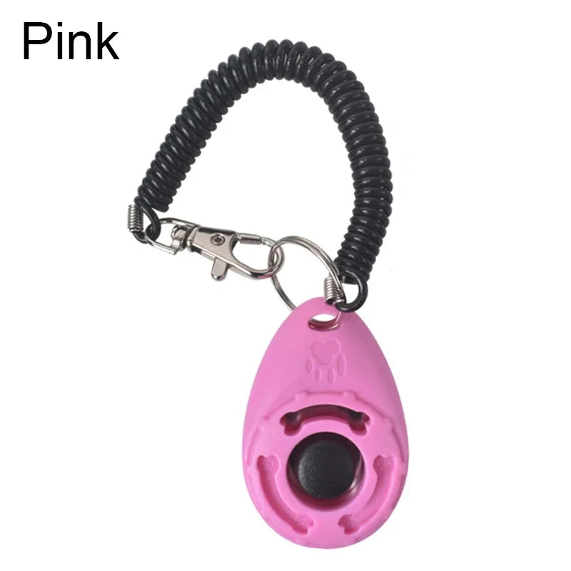 Pet Training Clicker — Ergonomic Reward Tool with Wrist Strap
