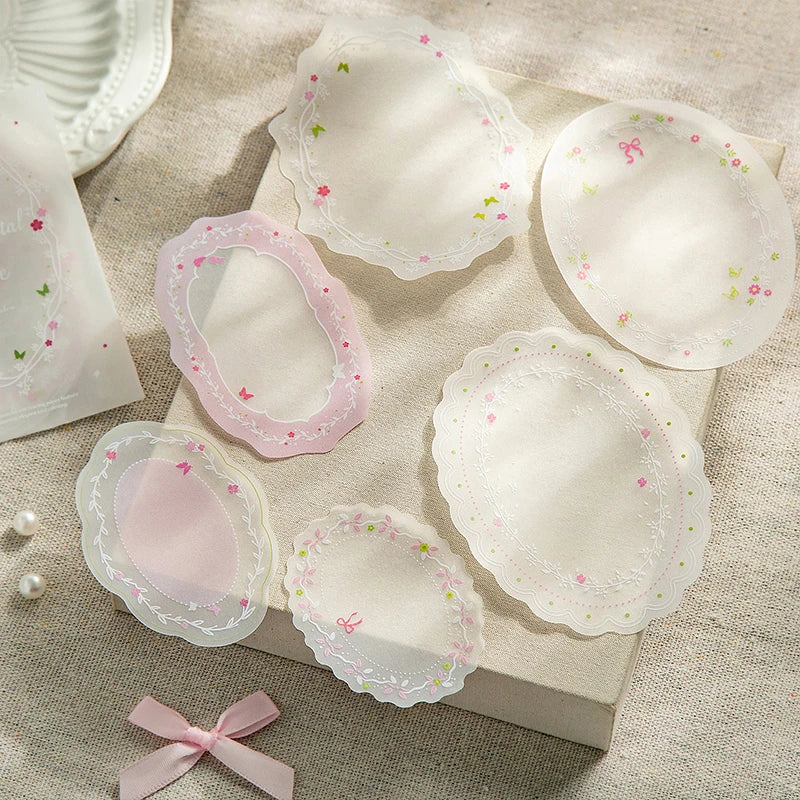 Transparent DIY Decorative Stickers — 12 Piece Set for Scrapbooking & Decor