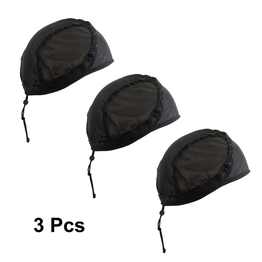 Adjustable Wig Cap — Breathable Elastic Net Base with Drawstring