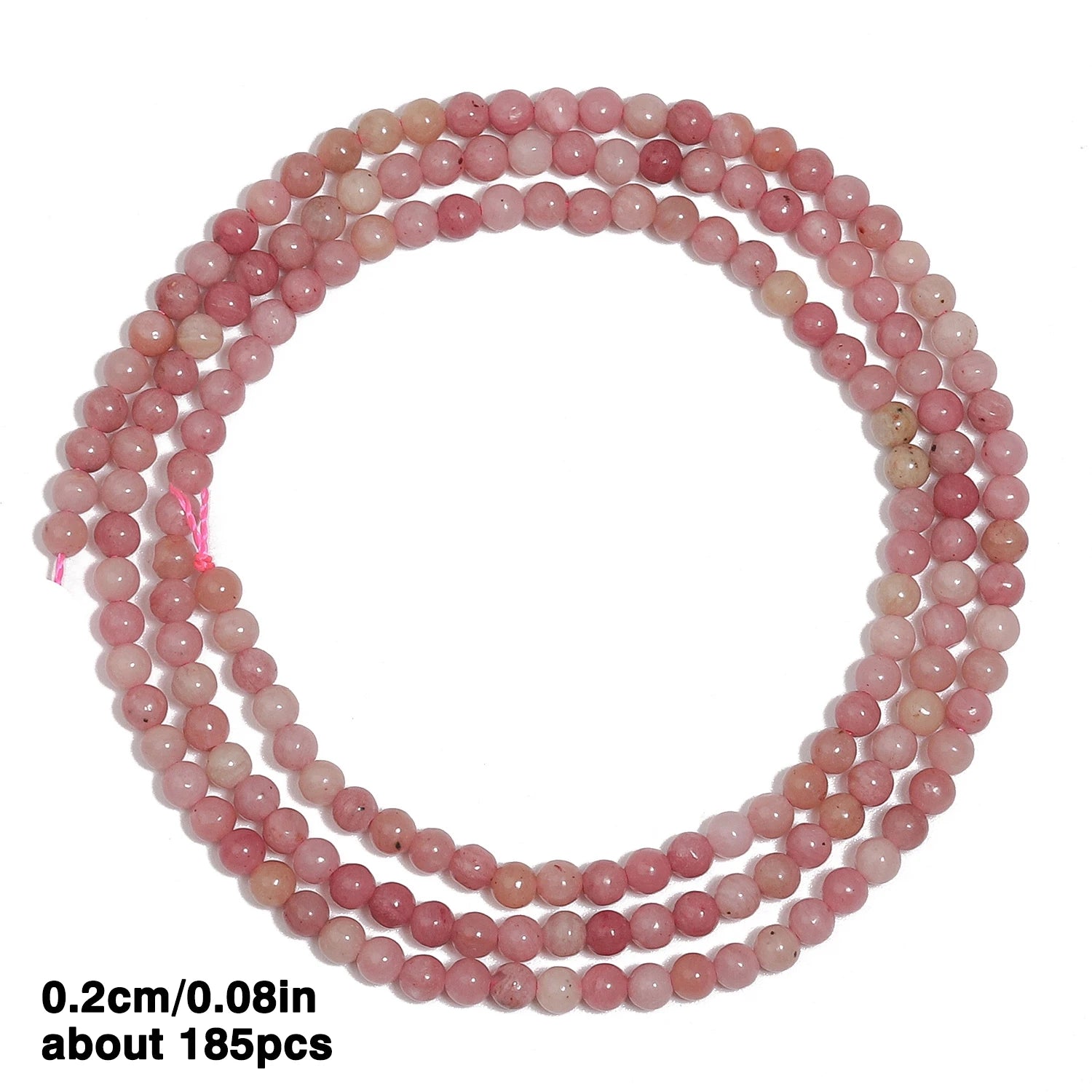 Natural Rhodonite Stone Beads — Multi-Shape Charms for DIY Jewelry Making