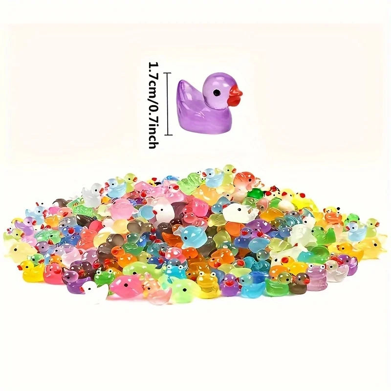 Luminous Resin Animal Figurines — Glow in the Dark Aquarium Decor